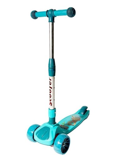Generic 3 Wheel Scooter LED Flashing Wheels Height Adjustable Extra Wide Deck Kids Kick Scooter