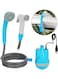 Generic Portable Camping Shower, Travel Shower Outdoor Portable Shower Head 2200mAh Rechargeable Battery USB Cable 1.8m Hose Water Pump For Outdoor Travel Bike Car Washing Pet Cleaning Plants Watering
