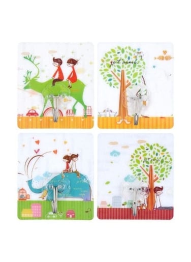 Generic 4 Pieces Wall Adhesive Hook For Hanging Things For Home Accessories