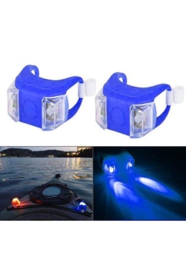 Generic 2 Pieces Waterproof Bicycle Tail Light With 3 Modes Of Light