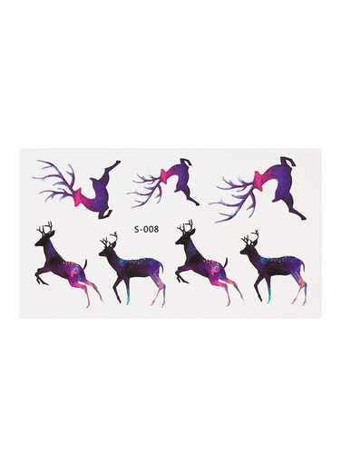 Generic Waterproof Animal Temporary Tattoo Set Multicolour