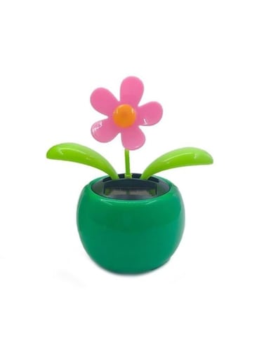 Generic Solar Powered Ornament Dancing Flower Swinging For Home Decorations
