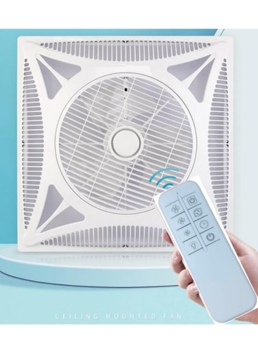 Generic Ceiling Fan-lamp Embedded Air Circulator Fan Invisible Wall Mounted Integrated Electric With Remote Control