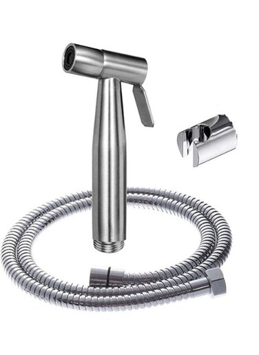 Generic Handheld Bidet Toilet Sprayer Stainless Steel Brushed Bathroom Shower Bidet Spray Set