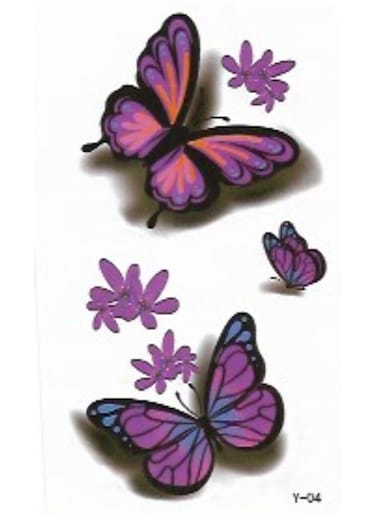 Generic Butterfly Temporary Tattoo Sticker For Body Art