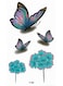 Generic Butterfly Temporary Tattoo Sticker For Body Art