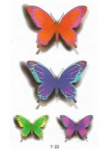 Generic Waterproof Butterfly Temporary Tattoo Sticker For Body Art