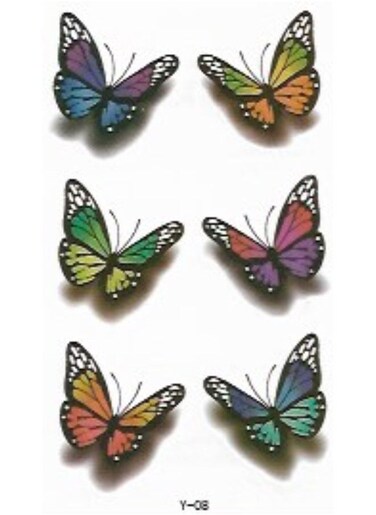 Generic Butterfly Temporary Tattoo Sticker For Body Art