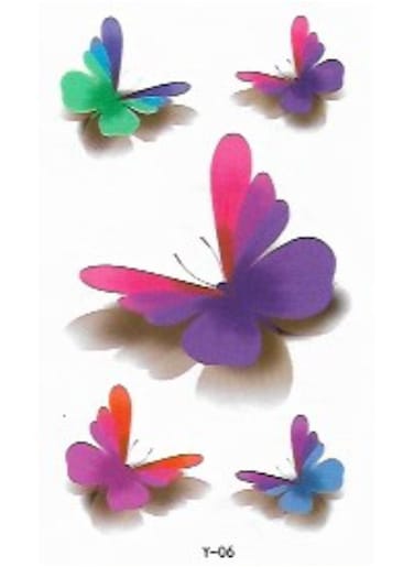 Generic Butterfly Temporary Tattoo Sticker For Body Art