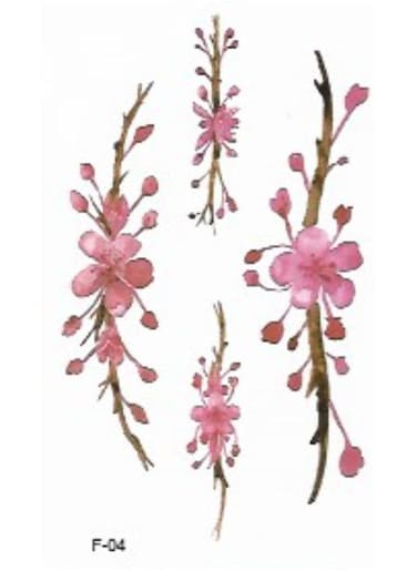 Generic Waterproof Flower Temporary Tattoo Sticker For Body Art