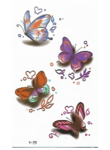 Generic Waterproof Butterfly Temporary Tattoo Sticker For Body Art