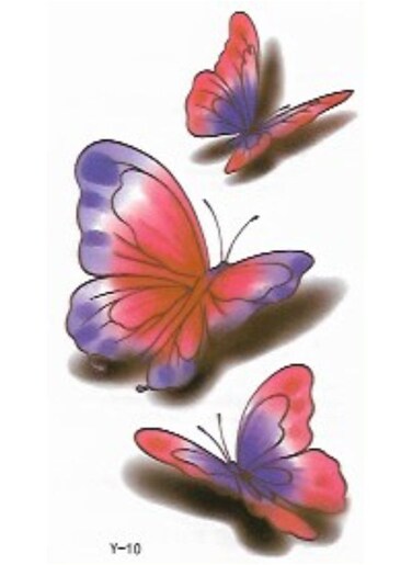 Generic Waterproof Butterfly Temporary Tattoo Sticker For Body Art