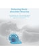 Generic Portable Neck Cervical Pillow Cotton Blue 25x10x23cm