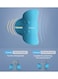 Generic Portable Neck Cervical Pillow Cotton Blue 25x10x23cm