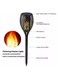 Generic 2 Pieces Solar Flame Light Dance Flame Outdoor Waterproof Garden Torch Lamp For Courtyard Garden Balcony