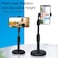 Generic Desktop Portable Stable Round Base Cell Phone Stand Holder Black