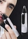 Generic Portable Electric Nose Hair Trimmer With Cap And Brush Black/Silver