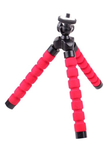Generic Flexible Joints Sponge Octopus Tripod For Digital Camera Pink/Black