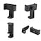 Generic Smartphone Clamp Holder Phone Mount Adapter For Tripod Selfie Stick Black