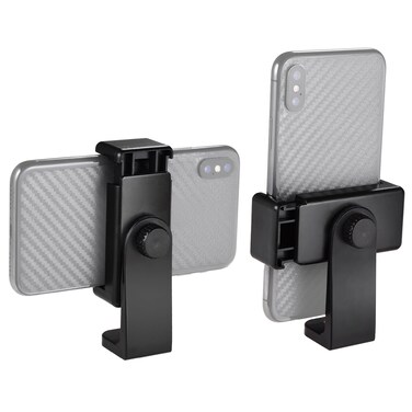 Generic Smartphone Clamp Holder Phone Mount Adapter For Tripod Selfie Stick Black