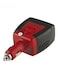 Generic Cigarette Lighter Power Supply With USB Charger Port Red/Black
