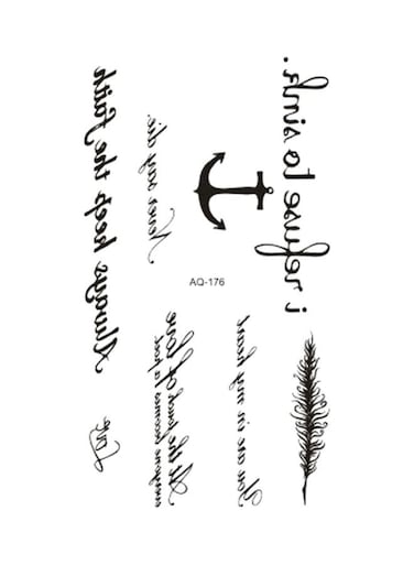 Generic Temporary Tattoo Stickers Black