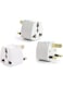 Generic 3 Pieces Universal Universal AU US EU Socket To UK AC Power Plug Travel Adapter Outlet Converter