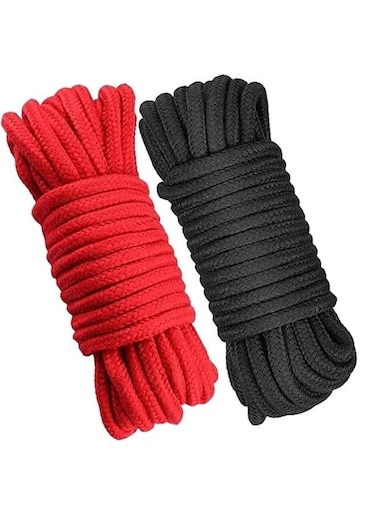 Generic 2 Pieces 10m Natural Durable Long Cotton Rope For Crafts Wall Hangings Plant Hangers Knotting