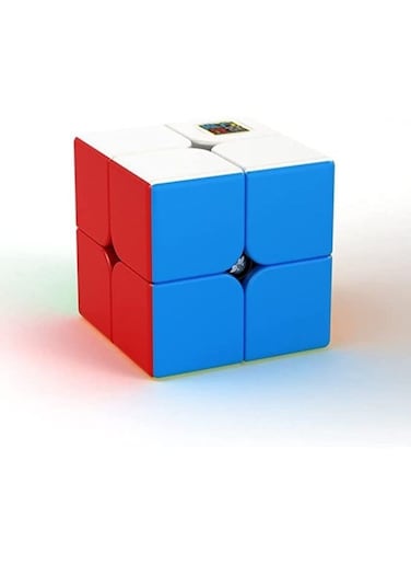 Generic 2*2 Stickerless Bright Magic Cube Smooth Puzzles Cube Set With Gift Packing