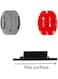 Generic 4 Pieces Flat &amp; Curved Helmet Mount Set With Strong Adhesive Sticker Compatible With GoPro Hero 9 8 7 6 5+ Yi 4K Action Camera