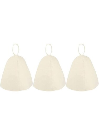 Generic 3 Pieces Sauna Hats Banya Hair Care Bonnet