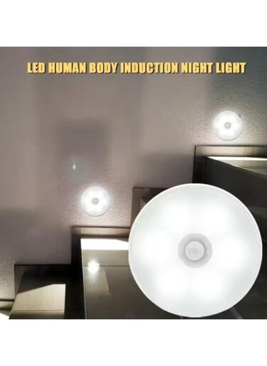 Generic LED Closet Lights Motion Sensor Puck Light USB Rechargeable Battery Operated Magnetic Under Cabinet Lamp For Kitchen Counter Stairs