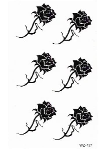 Generic Temporary Tattoo Rose Flower Sticker For Body Art
