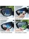 Generic 2 Pieces Round Car Rear View Mirror Anti Fog Rainproof Waterproof Protective Film