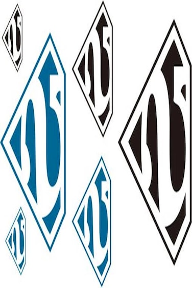 Generic Waterproof Tattoo Sticker Black/Blue