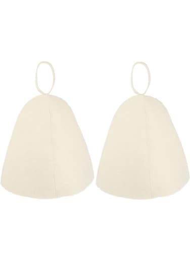 Generic 2 Pieces Original Wool Sauna Hat