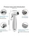 Generic Handheld Toilet Bidet Sprayer Stainless Steel Toilet Hand Held Bidet Faucet Spray Set
