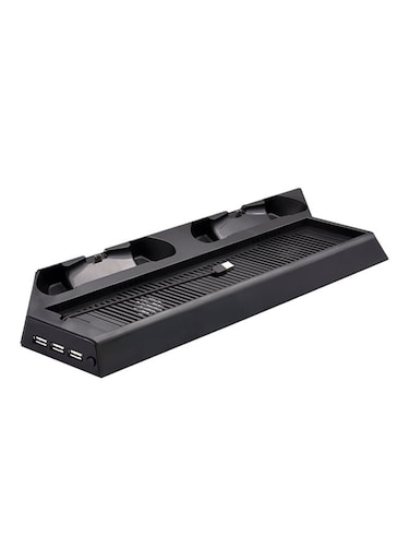 Generic 3-Port USB Vertical Wired Charging Dock Stand Cooler With CD Storage For PlayStation 4