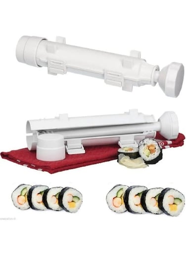 Generic Sushi Roller Kit Rolls Made Bazooka Kitchen Easy Cooking Tools Tube Shape Food Sushi Mold Maker
