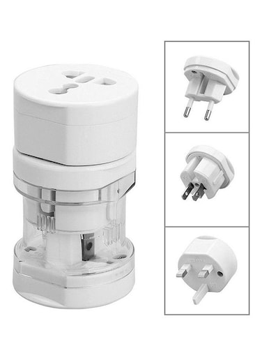 Generic Travel Power Adapter White