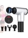 Generic Portable Cordless Handheld Massager Gun For Muscles Deep Relaxation With 4 Replaceable Massager Heads