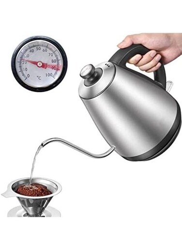 Generic 1L Stainless Steel Gooseneck Pour Over Electric Kettle For Coffee And Tea