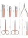 Generic Set 18 Pieces Manicure Set Stainless Steel Professional Nail Clippers Pedicure Tools For Hand Foot And Face Care
