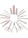 Generic Set 18 Pieces Manicure Set Stainless Steel Professional Nail Clippers Pedicure Tools For Hand Foot And Face Care
