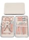 Generic Set 18 Pieces Manicure Set Stainless Steel Professional Nail Clippers Pedicure Tools For Hand Foot And Face Care
