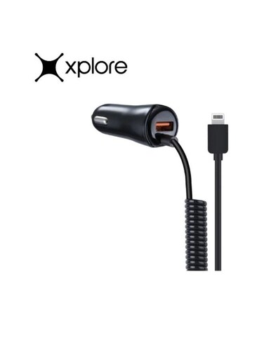 Generic Car Charger With iPhone Cable