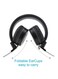 Generic Wired Bass Headsets With 40mm Driver Foldable Lightweight Headphones With Shared Port