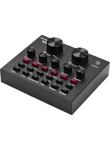 Generic Multifunctional Live Sound Card USB Audio Interface Intelligent Volume Adjustable Audio Mixer Sound Card For Recording Hosting Speech