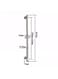 EasyLife 304 Stainless Steel Bathroom Shower Set With Wall-Mounted High-Pole And Shower Head For Bathroom