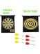 EasyLife Magnetic Dart Board Darts Double Sided Rollup Flocking Dartboards Darts Plate Of Safety Dart Safety Game Board For Indoor/Outdoor With 6 Darts
